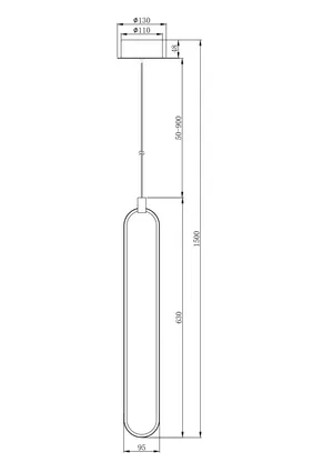 Подвесной светильник Maytoni MOD017PL-L13N