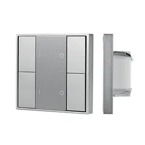 INTELLIGENT ARLIGHT Кнопочная панель DALI-201-23-2G-DIM-DT6-IN Silver (BUS, Frame) (IARL, IP20 Металл, 3 года)