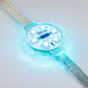 Модуль управляемый VISOR-DMX-5060-6-24V RGB 120deg (D40x12mm, 1.5W, IP68) (Arlight, Пластик, 3 года)