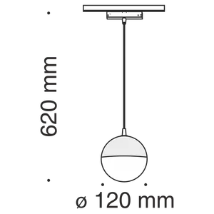 Трековый подвесной светильник Technical TR018-2-10W3K-B