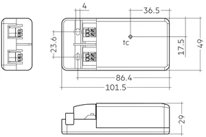 Trafo CC TRIAC 250mA 42V