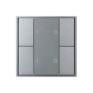 INTELLIGENT ARLIGHT Кнопочная панель DALI-201-23-2G-DIM-DT6-IN Silver (BUS, Frame) (IARL, IP20 Металл, 3 года)