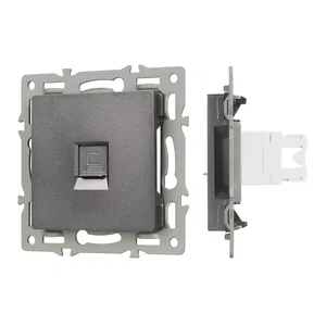 Механизм компьютерной розетки SCT-MPC1-PL-GR (RJ-45, CAT6) (Arlight, -)
