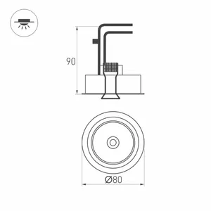Светильник CL-SIMPLE-R78-9W Day4000 (WH, 45 deg) (Arlight, IP20 Металл, 3 года)