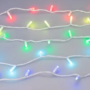 Светодиодная гирлянда ARD-STRING-CLASSIC-10000-WHITE-100LED-MILK-LIVE RGB-DMX (24V, 10W) (Ardecoled, IP65, 1 год)