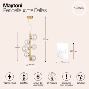 Подвесной светильник Maytoni MOD545PL-06G