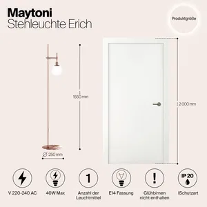 Напольный светильник (торшер) Maytoni MOD221-FL-01-G
