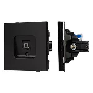 Механизм компьютерной розетки SCT-TENDO-MPC1-PL-BK (RJ-45, CAT6) (Arlight, Черный)