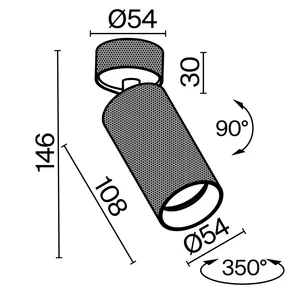 Потолочный светильник Technical C082CL-01-GU10-MG