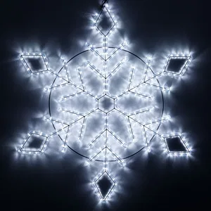 Фигура светодиодная ARD-SNOWFLAKE-M9-900x900-360LED White (230V, 22W) (Ardecoled, IP65, 1 год)