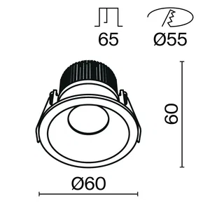 Встраиваемый светильник Technical DL034