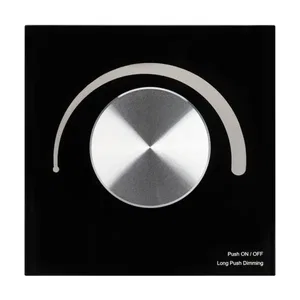 Панель SMART-P91-DIM-G-SUF Black (230V, Rotary, 2.4G) (Arlight, IP20 Пластик, 5 лет)