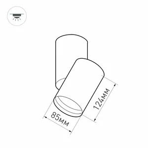 Светильник SP-POLO-SURFACE-TURN-R85-15W Day4000 (WH-WH, 40 deg) (Arlight, IP20 Металл, 3 года)