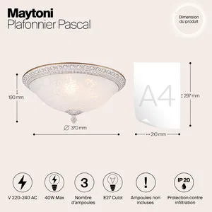 Потолочный светильник Maytoni C908-CL-03-W