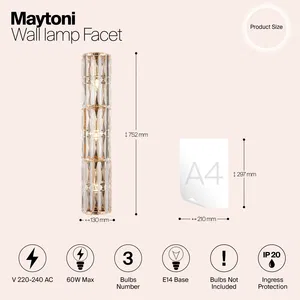 Настенный светильник (бра) Maytoni MOD094WL-03G