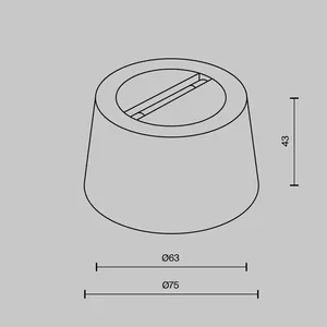 Комплектующие для текстильной подвесной системы Technical TRA130CRDuo-B