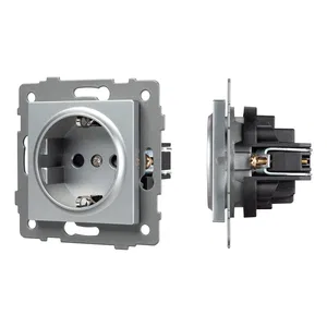 Механизм электрической розетки SCT-MEU1-PL-GR-V (250V, 16A) (Arlight, -)