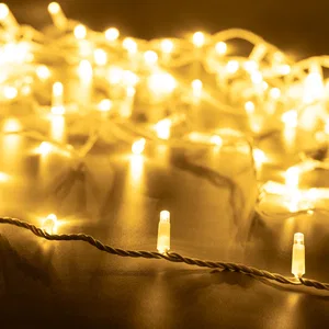 Светодиодная гирлянда ARD-STRING-PRO-10000-WHITE-100LED-FLASH WARM (230V, 7W) (Ardecoled, IP65, 2 года)