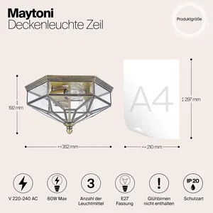 Потолочный светильник Maytoni H356-CL-03-BZ
