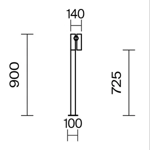 Ландшафтный светильник Outdoor O494FL-L10B3K
