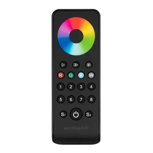 Пульт SMART-R43-RGBW Black (8 зон, 2.4G) (Arlight, IP20 Пластик, 5 лет)