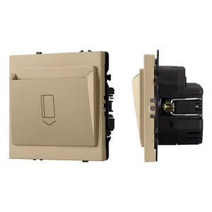 ARL NOBE Выключатель карточный магнитный софт-тач золотой песок SWT-CRD-SFPL-GD (250V, 25A) (Arlight, -)