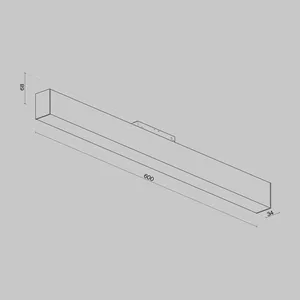Трековый светильник Technical TR012-2-12W4K-B
