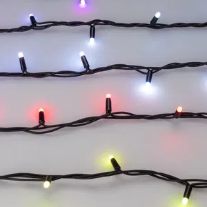 Светодиодная гирлянда ARD-STRING-PRO-10000-BLACK-100LED-MILK-LIVE RGB-DMX (24V, 10W) (Ardecoled, IP65, 2 года)