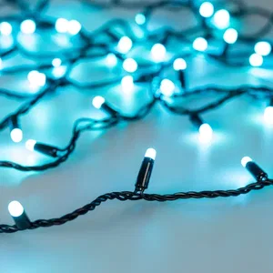 Светодиодная гирлянда ARD-STRING-CLASSIC-20000-BLACK-200LED-MILK-SYNC RGB (230V, 13W) (Ardecoled, IP65, 1 год)