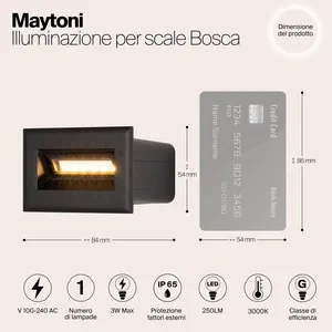Подсветка для лестниц Outdoor O045SL-L3B3K