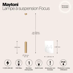 Подвесной светильник Maytoni P075PL-01MG