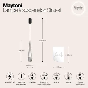 Подвесной светильник Maytoni P090PL-L12CH3K