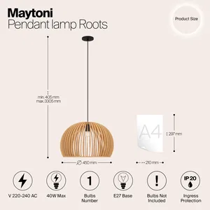Подвесной светильник Maytoni MOD195PL-01W1