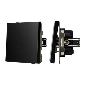 Механизм звонкового выключателя SWT-TENDO-MKR1-PL-BK (230V, 10A) (Arlight, Черный)