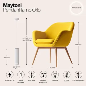 Подвесной светильник Maytoni P085PL-12W3K-W