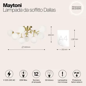 Потолочный светильник Maytoni MOD545CL-12BS