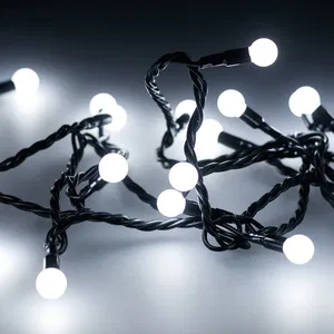 Светодиодная гирлянда ARD-BALL-CLASSIC-D13-20000-BLACK-200LED WHITE (230V, 14W) (Ardecoled, IP65)