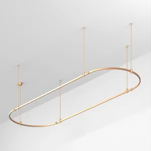 Основание ART-APRIORI-OVAL-ROD-800-3000x1000 (GD) (Arlight, IP20 Металл, 3 года)