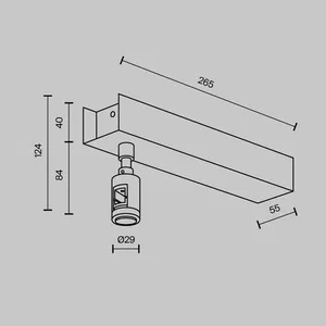 Комплектующие для систем освещения с токоведущими элементами Technical TRA156C-BB1-PT