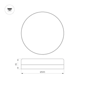 Светильник CL-SMURF-R500-50W Day4000-MIX (WH, 140 deg, 230V) (Arlight, IP40 Пластик, 3 года)