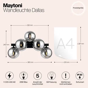 Настенный светильник (бра) Maytoni MOD547WL-05B