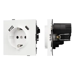 Механизм розетки с USB зарядкой SCT-TENDO-MUAC-SFPL-WH (230V, 16A) (Arlight, Матовый белый)