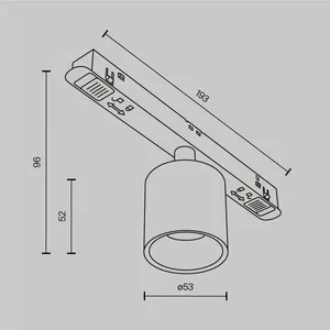 Трековый светильник Technical TR132-2-7W4K-W