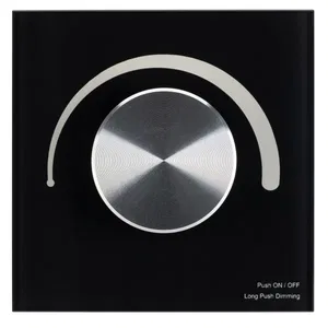 Панель SMART-P37-DIM-IN Black (230V, 1.2A, TRIAC, Rotary, 2.4G) (Arlight, IP20 Пластик, 5 лет)
