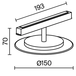 Трековый светильник Technical TR107-4-5W-DS-BS