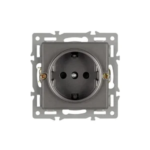 Механизм электрической розетки SCT-GP-MEU-PL-GR (250V, 16A) (Arlight, -)