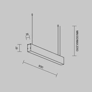 Линейный светильник Technical LL312034