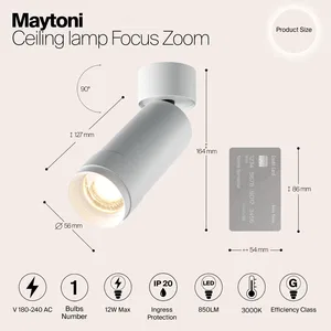 Потолочный светильник Technical C055CL-L12W3K-Z-W