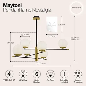 Подвесной светильник Maytoni MOD048PL-06G