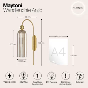 Настенный светильник (бра) Maytoni MOD302WL-01CG